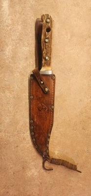 Vintage PUMA 6396 1st Quarter 1969 Bowie Fixed Blade Knife Solingen Germany - Image 1 of 3