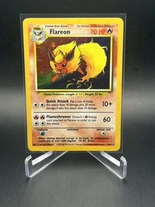 Pokemon Flareon Jungle Sin Símbolo Error 3/64 Holo Raro - Imagen 1 de 2