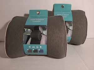 (2)  New Car Seat Headrest Pillow Cushion Neck & Head Support 10x8x3.5in.  - Picture 1 of 4