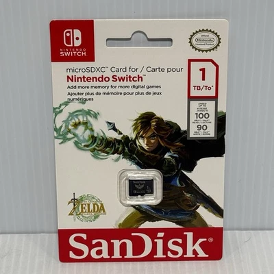 SanDisk 1TB Micro SD microSDXC Memory Card for Nintendo Switch - Legend of Zelda - Image 1 of 2