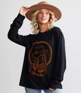Wrangler Retro Women's Sz XL Top Cowgirl Long Sleeve Cotton Western Shirt Rodeo - Picture 1 of 6