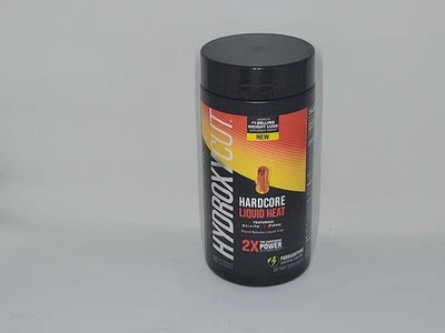 Hydroxycut Hardcore Líquido Calor Pérdida de Peso Suplemento Termogénico 60Ct Exp 9/26 Foto 1 de 2