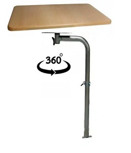 BEECH TABLE & BEECH TRIM + SWIVEL TABLE LEG KIT - Caravan/Campervan/Motorhome - Picture 1 of 12