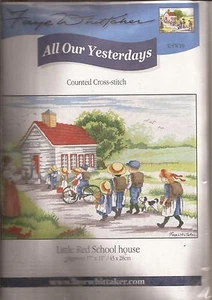 Counted Cross Stitch All Our Yesterdays Li'l Red School House 11" x 17" (076-10) - Picture 1 of 1