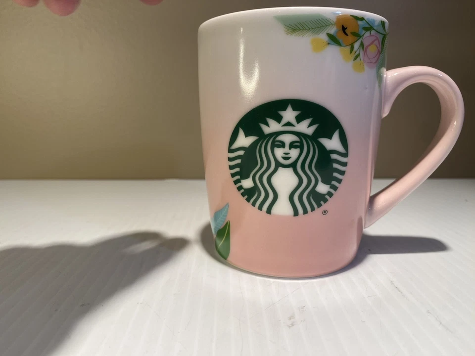 Taza de café Starbucks 2020 agradecida rosa floral primavera tropical 10 oz Foto 1 de 4