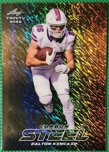 Dalton Kincaid 1/1 2023 Leaf Trinity Proof Steel Vanadium Gold Shimmer Bills - Picture 1 of 2