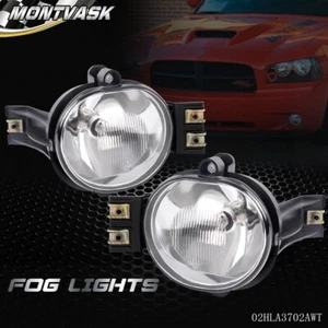 Fog Lights w/ Bulbs Fit For 02-08 Dodge Ram 1500 2500 3500 /04-06 Dodge Durango - Picture 1 of 6