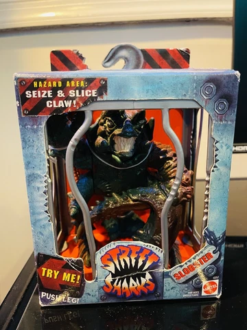 STREET SHARKS 1994 RARE SLOBSTER 5” Action Figure Mattel GREAT Condition MIB Cover