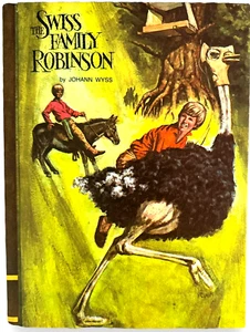 1968 “The Swiss Family Robinson” by Johann Wyss Hardcover Book - Imagen 1 de 7