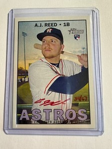 K136,852 - 2016 Topps Heritage Real One Autographs #ROAARE A.J. Reed HN Auto