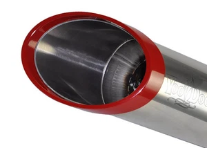 VooDoo Shorty Race Exhaust 2009-2014 Yamaha YZF-R1 Polished With Red Accent Ring - Foto 1 di 3