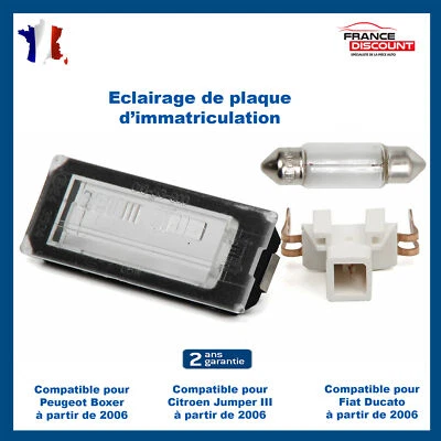 Eclairage de Plaque d'Immatriculation Ampoule C5W pour BOXER JUMPER III - 6350AX - Photo 1/4