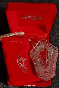 WATERFORD 1984 Crystal Ornament #1 Twelve Days Bag & Box Discontinued T1468 - Picture 1 of 4