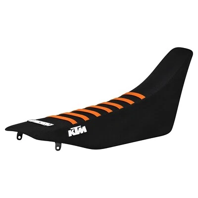 1998 - 2000 KTM MXC 200-300-380 座椅套握把全黑/橙色丝带 #395 — 第 1/4 张图片
