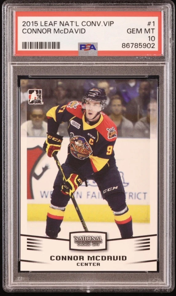 Leaf National Convention VIP #1 2015 Connor McDavid radiocontrol novato PSA 10 GEMA como nuevo Foto 1 de 1