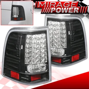 For 2002-2005 Ford Explorer LED Clear Black L/R Tail Light Lamps Pair Assembly - Picture 1 of 6