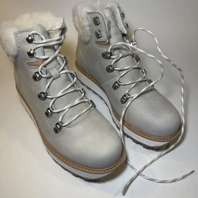 Botas Samuel Hubbard para mujer 7,5 M cizalla alpina forradas de piel de oveja blanco nobuck Foto 1 de 4