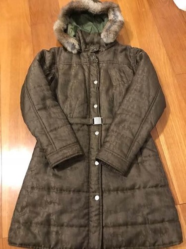 Autentico cappotto monogramma Christian Dior vintage Trotter marrone taglia S