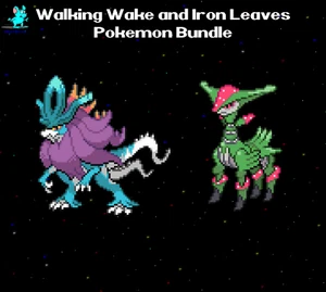 6IV Walking Wake und Eisenblätter mit Meisterbällen für Pokémon Scharlachrot & Violett - Bild 1 von 7