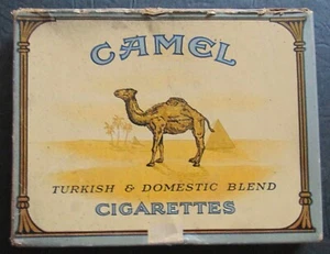 Camel Zigaretten flach 50er Jahre leere Kartonschachtel KEINE DOSE - Bild 1 von 3