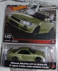 New 2024 Hot Wheels 1:43 Scale Nissan Skyline Gtr (BNR34) V•spec With NISMO part - Picture 1 of 1