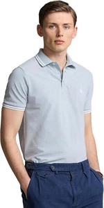 $115 POLO RALPH LAUREN Men's Classic Fit Stretch Mesh Polo Shirt, Blue, XXL - Picture 1 of 3