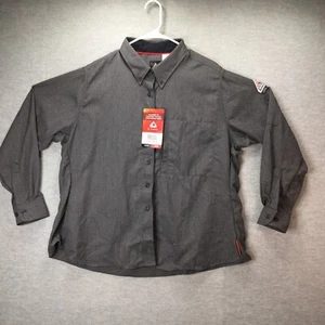 BULWARK FR Women's iQ Series Shirt Gray - Cat 2 - 2112 -Size XXL -NEW QS51DG2 - Picture 1 of 8