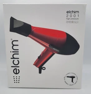 Elchim 2001 Professional Salon Italian Hair Dryer BLACK - High Pressure 1875, OB - Picture 1 of 7