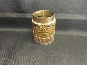 Ornate Chinese Brass & Enamel Tea Caddy, 1900’s - Picture 1 of 5