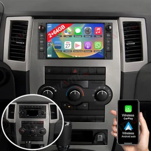 Radio estéreo GPS para automóvil 2+64 GB Android 15 Carplay para Jeep Grand Cherokee 2008-2013 - Imagen 1 de 21