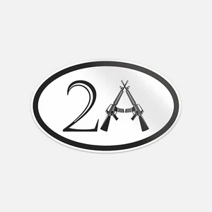 Calcomanía adhesiva de vinilo para parachoques de coche de segunda enmienda - Imagen 1 de 1