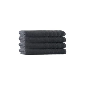 Enchanted Home 4 Stück Türkische Baumwolle Handtücher Anthrazit - 16" x 28" - Neu! - Bild 1 von 4