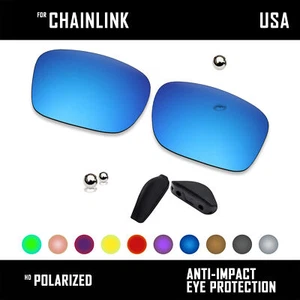 Anti Scratch Polarized Replacement&Rubber Kits Lens for-Oakley Chainlink OO9247 - Picture 1 of 10
