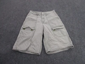 Vintage Levis Silvertab Shorts Boys XL 16 Gray Denim Jeans Cargo Work Youth - Picture 1 of 13