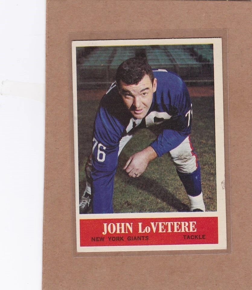 1964 PHILADELPHIA FOOTBALL JOHN LOVETERE #120 GIANTS VGEX/EX *A18588 - Image 1 of 1
