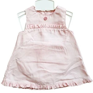 Vintage NWT Baby Girls Outfit Powder Pink Polyester Made In USA Size 6-9 - Picture 1 of 5