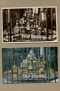 LAS JOYAS DE LA CORONA EN LA TORRE DE LONDRES Lote de 2 POSTALES - Imagen 1 de 5