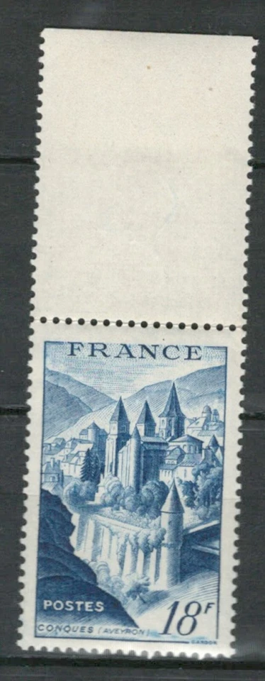 FRANCE EUROPE HISTORICAL CASTLES SITES LANDMARKS MNH STAMP w/ LABEL LOT (FR760) - Image 1 of 1