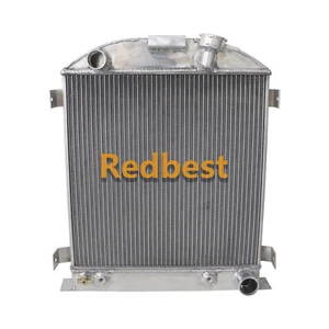 Radiador de aluminio de 3 filas para Ford 1932 picado Hot Rod con motor Chevy V8 17"" H - Imagen 1 de 18