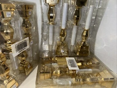 Nuevo Belén Luces Ventana Velas Sensor Funciona con Pilas Dorado QVC/LOTE DE 3 Foto 1 de 3