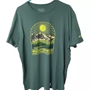 Columbia Rocky Mountain Nat Park cotton T-shirt men's 2xl READ AS IS - Picture 1 of 8