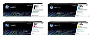 Genuine HP 207X Toner Cartridges CMYK For LaserJet Pro Pro-M255dw, M255nw LOT - Picture 1 of 5