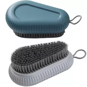 2 Pack Stiff Bristles Nail Brush Hand Finger Nail Toenail Scrubber for Mechanics - Picture 1 of 7
