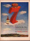 1948 Vintage ad Seagram's Blended Whiskey Crown Clouds red seven   10/14/23