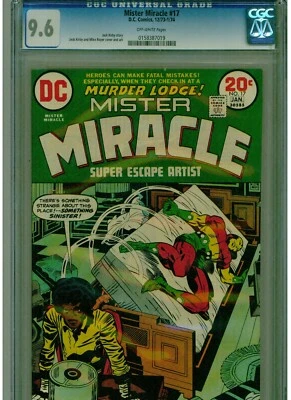 MISTER MIRACLE #17 CGC 9.6 NEAR MINT + 1973/1974 JACK KIRBY DC COMICS OFF WHITE  - Image 1 of 3