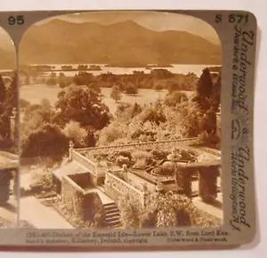 Stereoview Underwood 487 Emerald Isle Lord Kenmares Mansion Killarney Ireland O - Picture 1 of 4