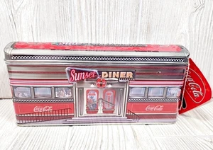 Coca-Cola -Coca-Cola SUNSET DINER 8,5" latta da collezione 2002 - sigillata - Foto 1 di 10
