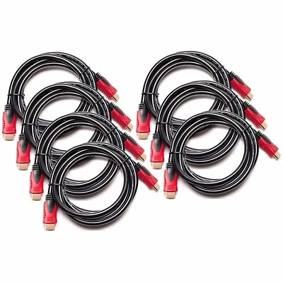 7 New Premium High Speed 6ft HDMI Cables HDTV LCD Blu-ray for Xbox PS4 Samsung - Image 1 of 2