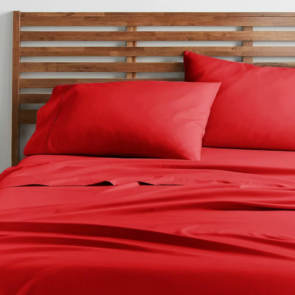 Deep Pocket 4 Piece Bed Sheet Set 1800 Series Microfiber Comfort Soft Breathable - Image 1 of 4