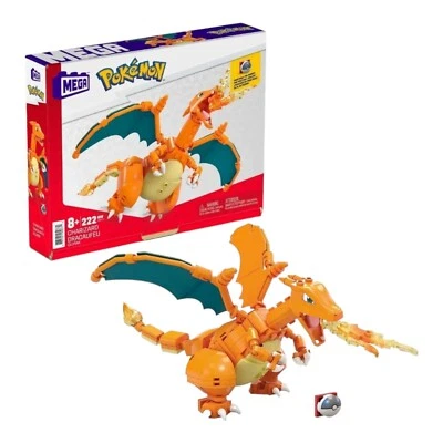 MEGA Pokemon Building Toy Kit Charizard Action Figure Building Set 222 Pieces - Image 1 of 2